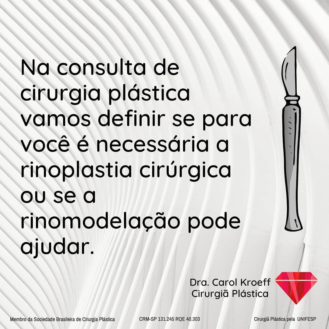 O tratamento cirúrgico ou não do nariz envolve planejamento e um traten to individualizado. Amo quando podemos trazer mu (8/10)